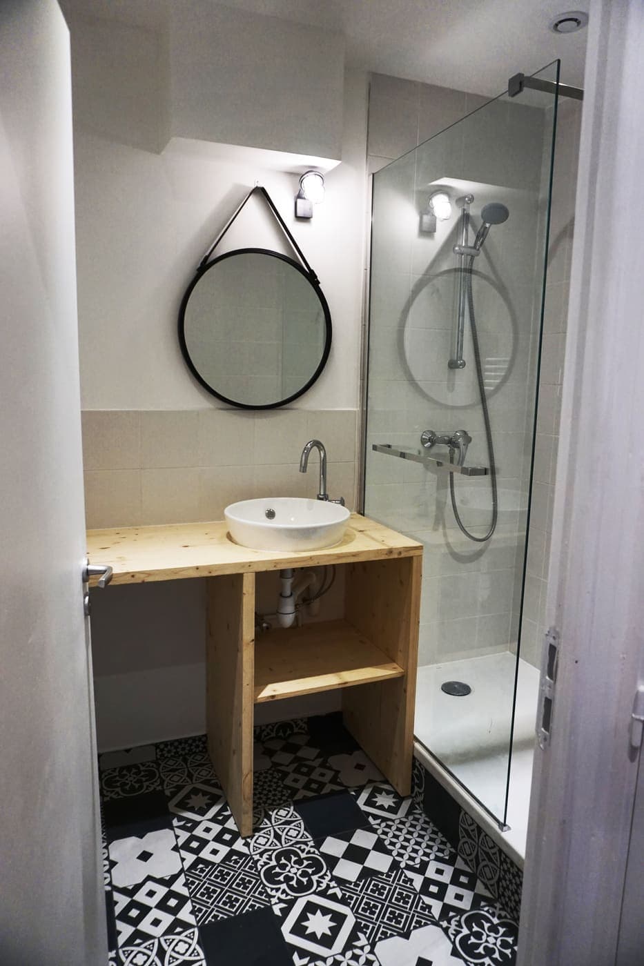Salle d'eau et meuble vasque sur mesure