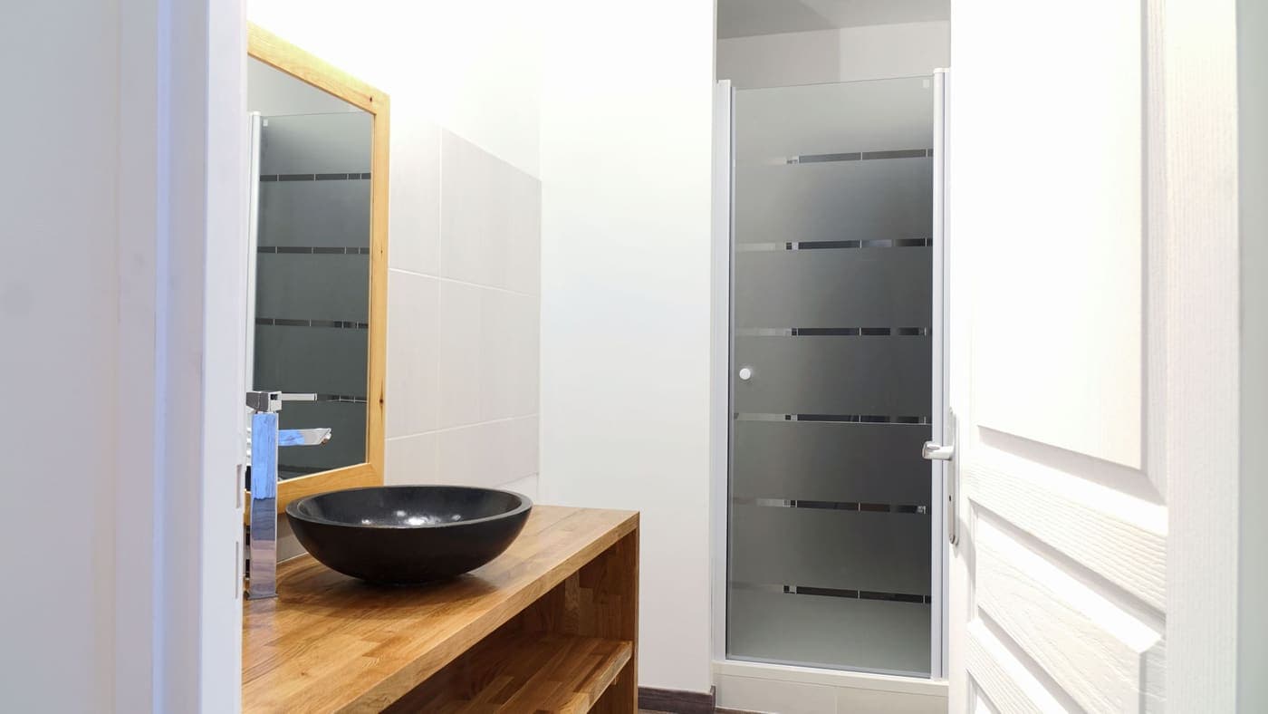 Salle d'eau et meuble vasque sur mesure